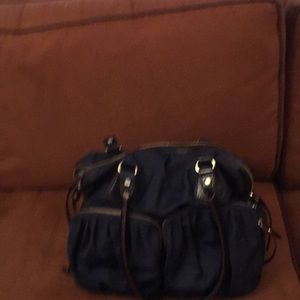 MZ Wallace JANE satchel in navy blue